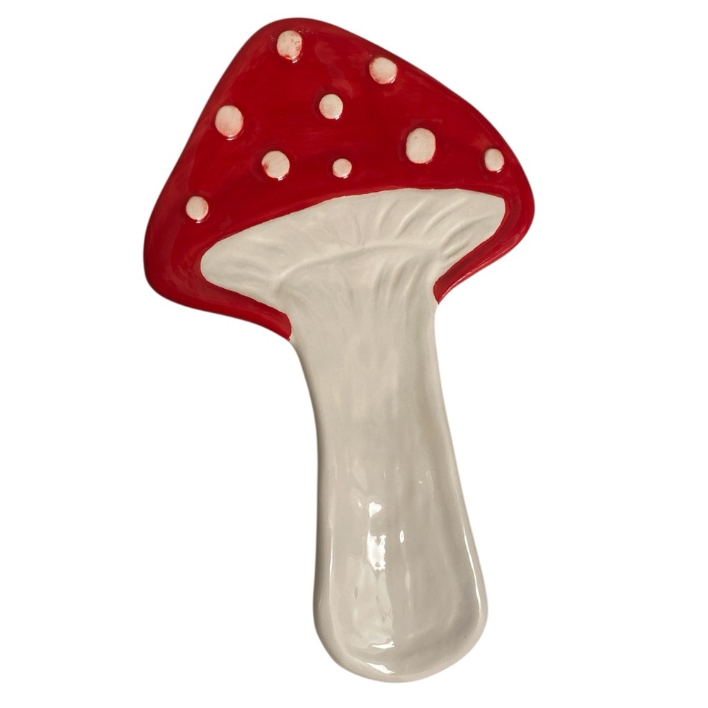 Mushroom Ceramic spoon rest
